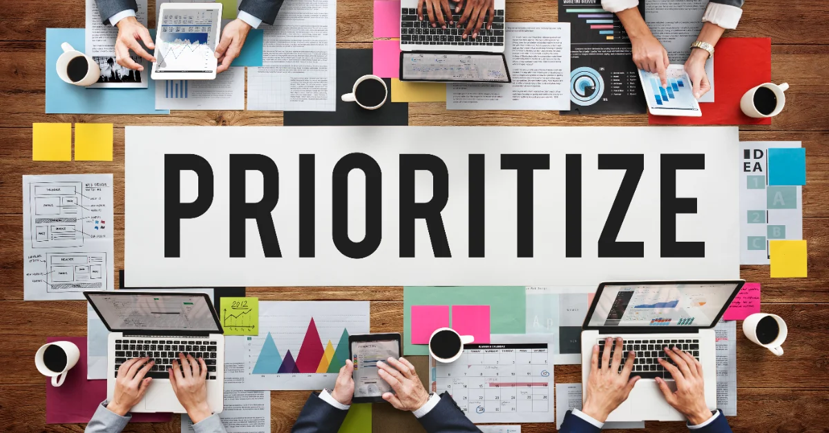 What does it mean to consider logic when prioritizing tasks?